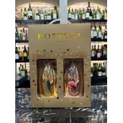 Bottega Gift Set Gold Prosecco Brut and Moscato Rose (750ml x 2)